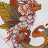 Flower Dragon Diamond Painting