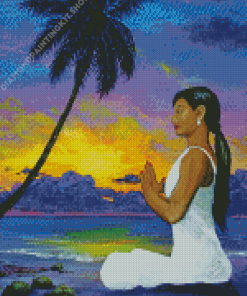 Meditation Beach Diamond Painting