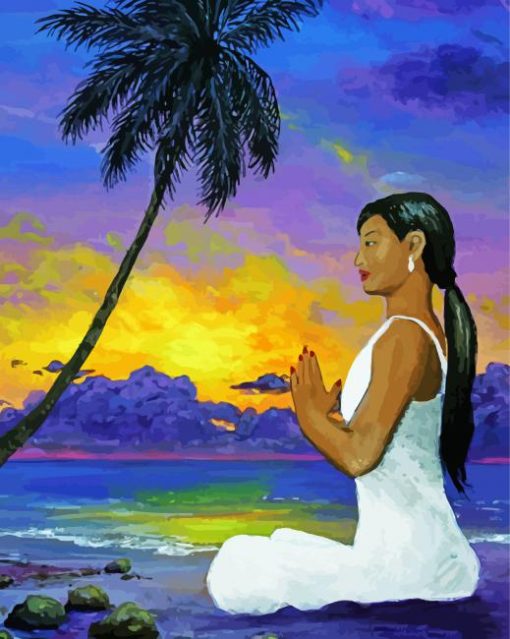 Meditation Beach Diamond Painting