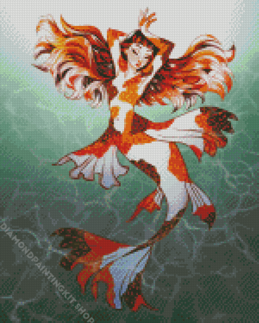 Mermaid Koi Fish Diamond Painting