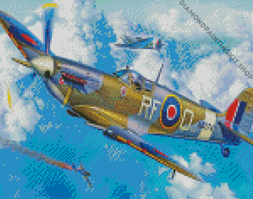 Military De Havilland Mosquito Art Diamond Painting