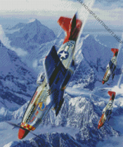 Military Planes Tuskegee Airmen Diamond Painting