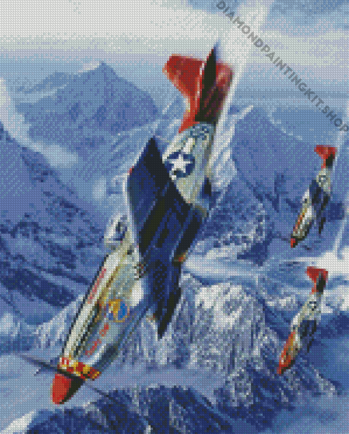 Military Planes Tuskegee Airmen Diamond Painting