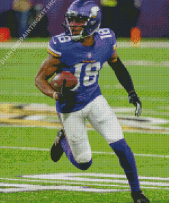 Minnesota Vikings Justin Jefferson Player Diamond Painting