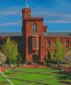 Smithsonian Institution Building Diamond Painting