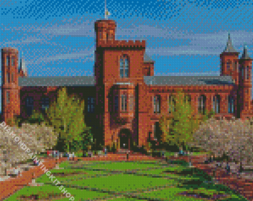 Smithsonian Institution Building Diamond Painting