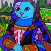 Mona Lisa Romero Britto Cat Diamond Painting