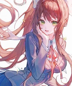 Monika Doki Doki Character Diamond Painting