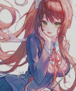 Monika Doki Doki Character Diamond Painting