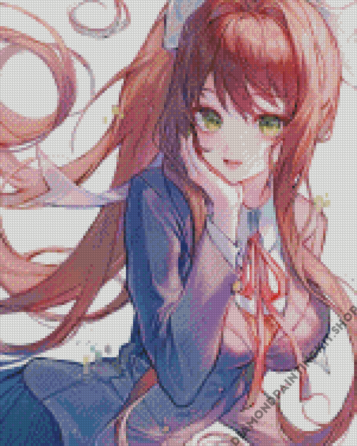 Monika Doki Doki Character Diamond Painting