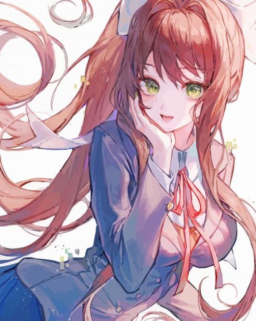 Monika Doki Doki Character Diamond Painting