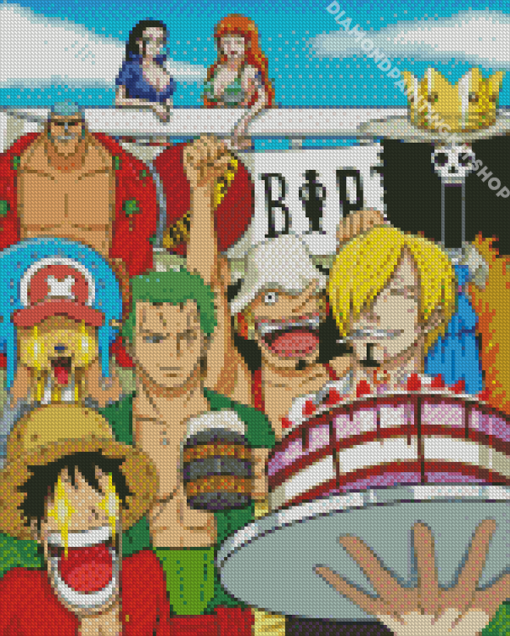 Mugiwara One Piece Anime Diamond Painting