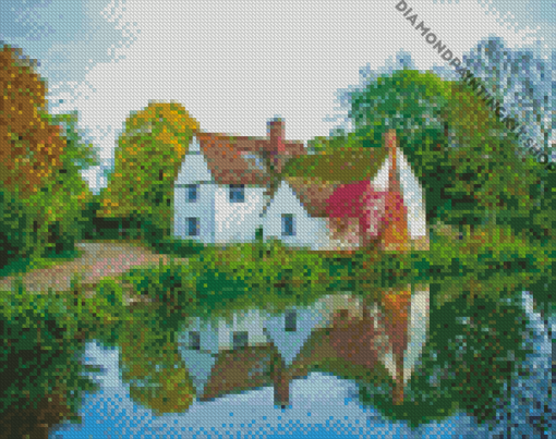 Nature Scenery English Cottage Diamond Painting