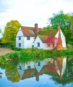 Nature Scenery English Cottage Diamond Painting