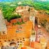 Old Buildings San Gimignano Diamond Painting