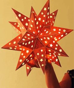 Orange Star Lanterns Diamond Painting