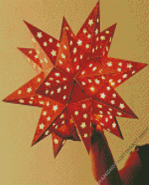 Orange Star Lanterns Diamond Painting