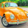 Orange Volkswagen Bug Diamond Painting