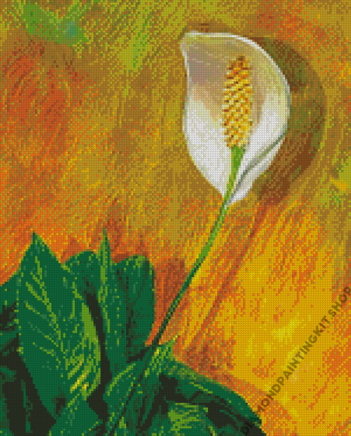 Peace Lily Art Diamond Painting