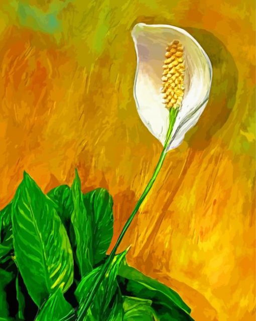 Peace Lily Art Diamond Painting