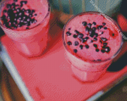 Pink Cafe Diamond Painting