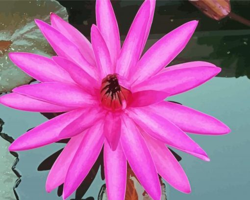 Pink Tiger Lotus Diamond Painting