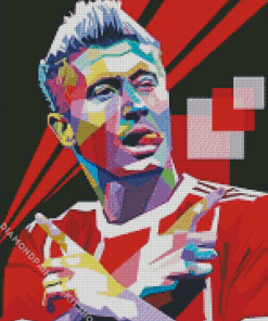 Pop Art Lewandowski Diamond Painting