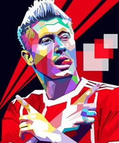 Pop Art Lewandowski Diamond Painting