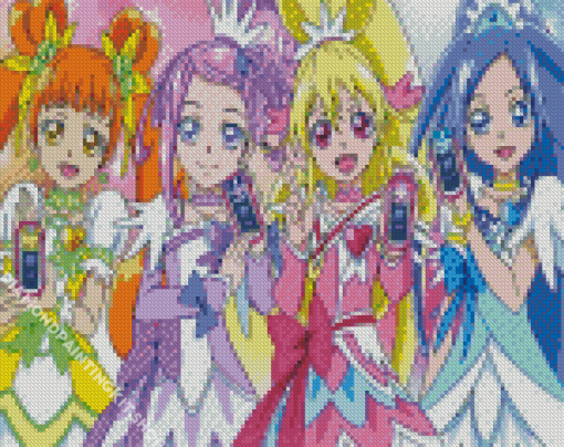 Precure Anime Girls Diamond Painting