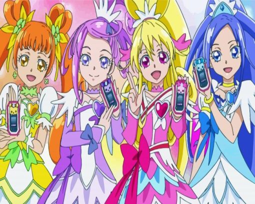 Precure Anime Girls Diamond Painting