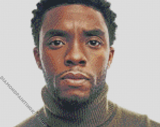 Rip Chadwick Boseman Diamond Painting