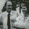 Roald Dahl And His Family Diamond Painting