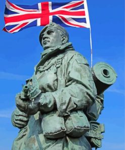 Royal Marine Statue Diamond Painting