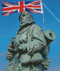 Royal Marine Statue Diamond Painting