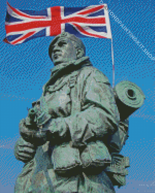 Royal Marine Statue Diamond Painting