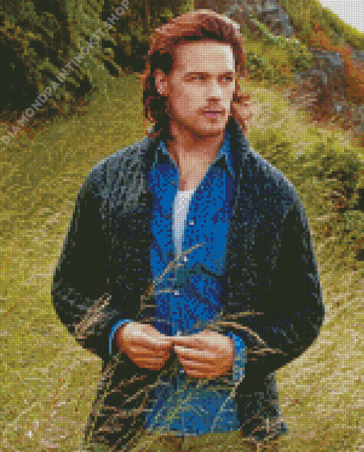 Sam Heughan Jamie Outlander Diamond Painting