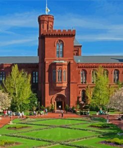 Smithsonian Institution Building Diamond Painting