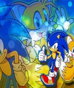 Sonic And Tails Animation Diamond Painting