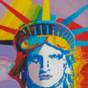 Statue Of Liberty Peter Max Diamond Painting