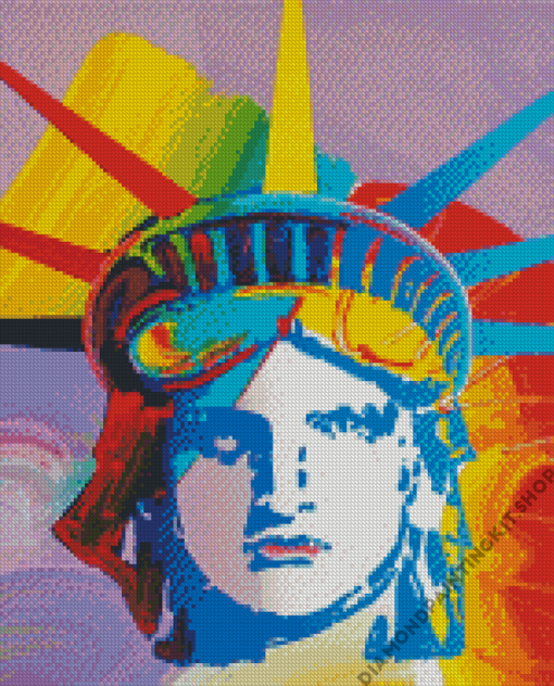 Statue Of Liberty Peter Max Diamond Painting