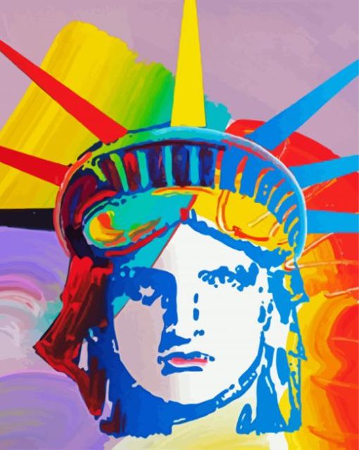 Statue Of Liberty Peter Max Diamond Painting