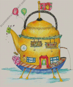 Tea House Diamond Painting