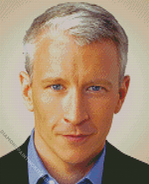 The Broadcaster Anderson Cooper Diamond Painting