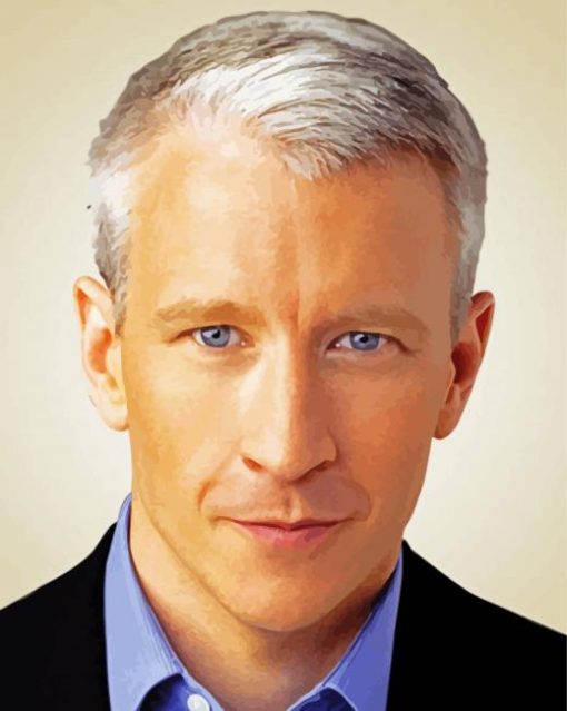 The Broadcaster Anderson Cooper Diamond Painting