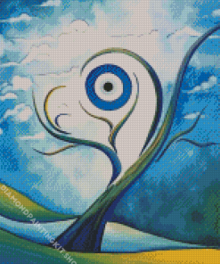 Aesthetic Greek Evil Eye Diamond Painting