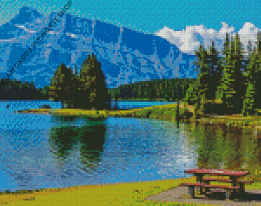 Two Jack Lake Canada Diamond Painting