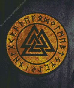 Valknut Vikings Symbol Diamond Painting