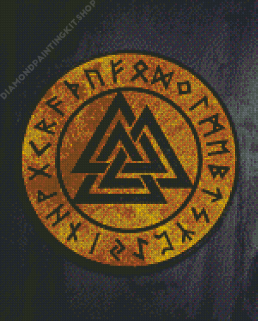 Valknut Vikings Symbol Diamond Painting