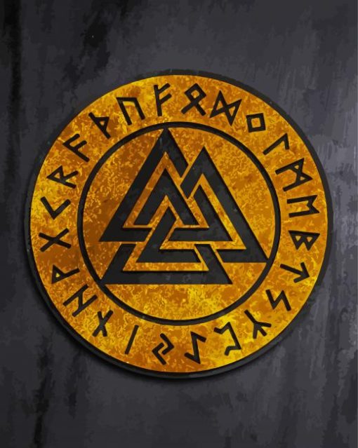 Valknut Vikings Symbol Diamond Painting