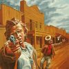 Western Gun Fight Diamond Painting